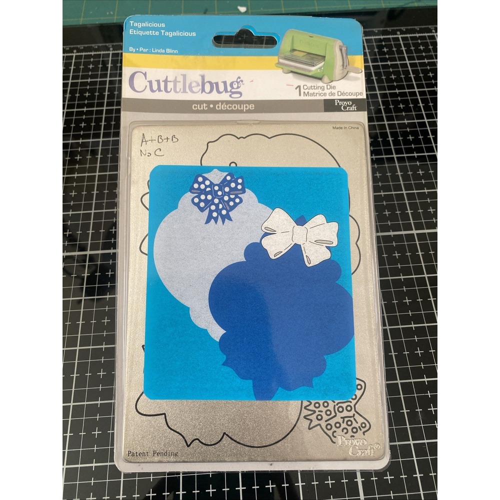Provo Craft Cuttlebug Cutting Die Tagalicious Tag Alongs Design Tags A2 37-1632‎